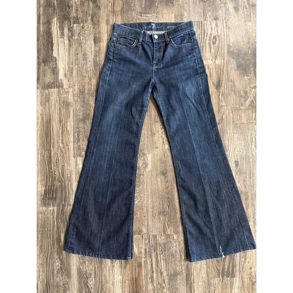 7 For All Mankind Ginger Wide Leg Dark Wash Jeans Size 25 P330380S-380S